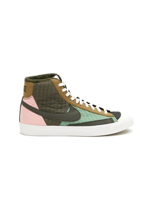 Main View - Click To Enlarge - NIKE - Blazer Mid '77 LX NN' Patchwork High Top Sneakers