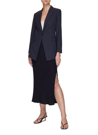 Figure View - Click To Enlarge - THEORY - Etiennette' Wool Blend Single Breasted Blazer