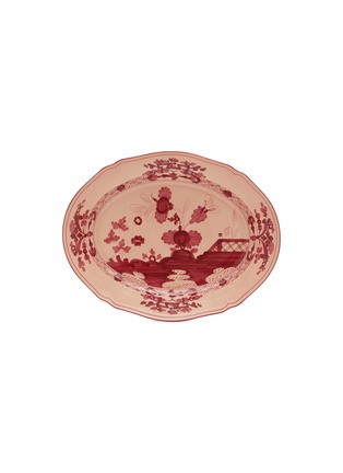 Main View - Click To Enlarge - GINORI 1735 - Oriente Italiano Oval Flat Platter – Vermiglio