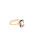 Main View - Click To Enlarge - SELIM MOUZANNAR - Mina' Morganite Enamel 18K Pink Gold Ring