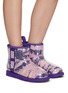 Figure View - Click To Enlarge - UGG - CLASSIC CLEAR MINI MARBLE' SHORT WINTER BOOTS