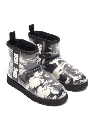 Detail View - Click To Enlarge - UGG - CLASSIC CLEAR MINI MARBLE' SHORT WINTER BOOTS