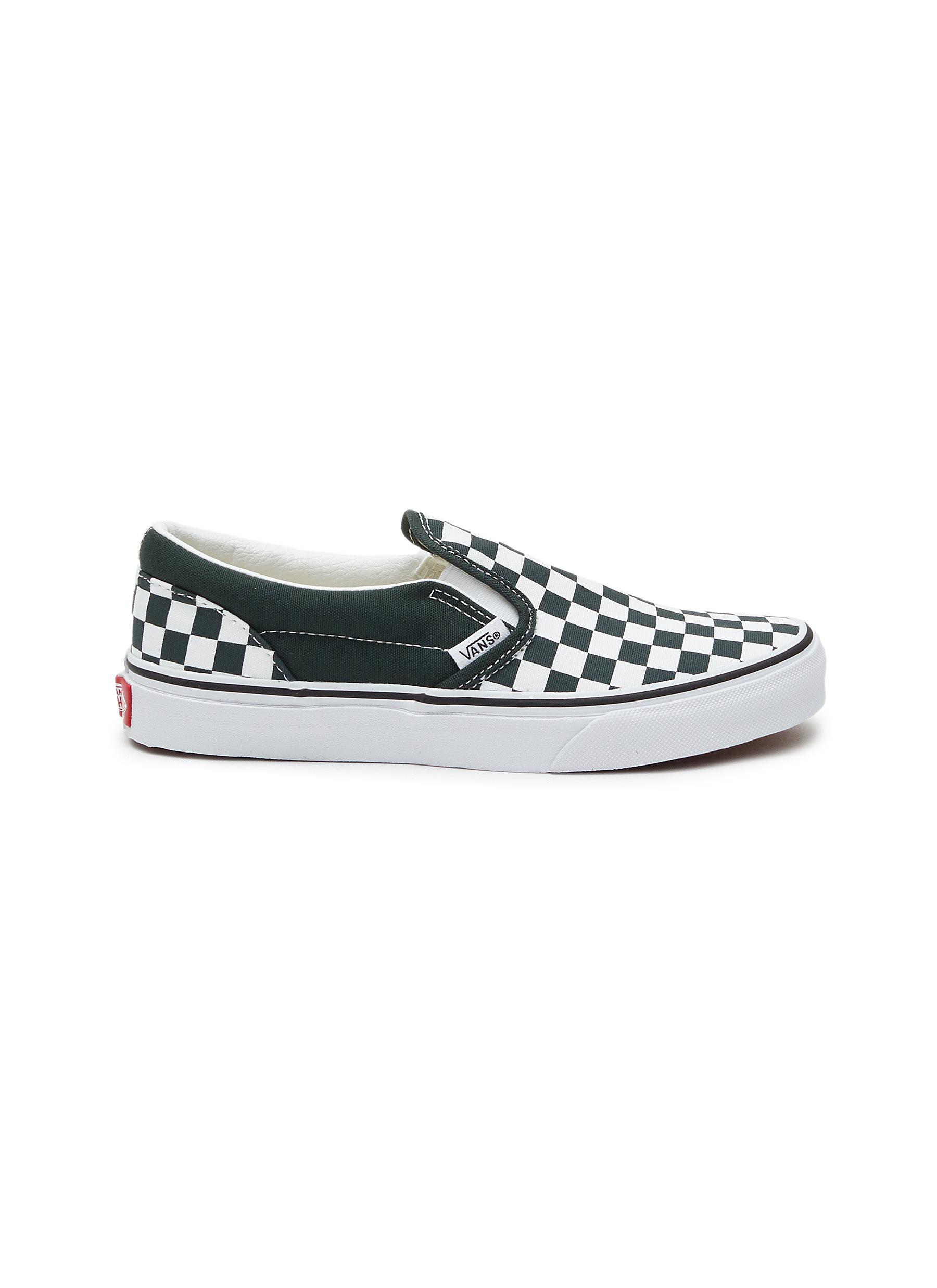 TOP CHECKERBOARD CANVAS KIDS SNEAKERS 