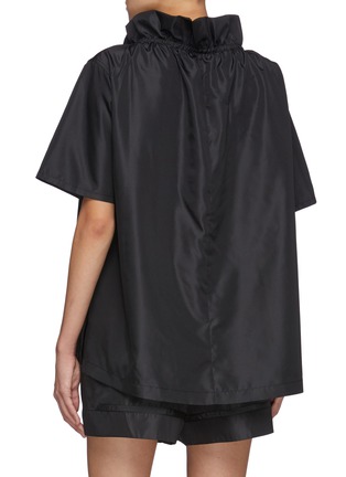 Back View - Click To Enlarge - 3.1 PHILLIP LIM - Ruched Stand Collar Taffeta Top