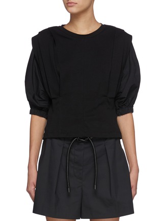 Main View - Click To Enlarge - 3.1 PHILLIP LIM - Panelled Shoulder Puff Sleeve T-shirt