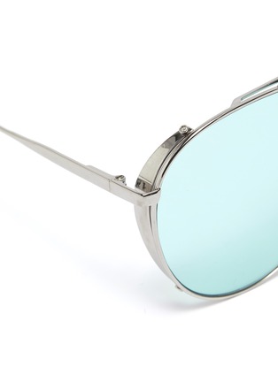 Detail View - Click To Enlarge - AMAVII - Philip' Side Frame Metal Aviator Sunglasses
