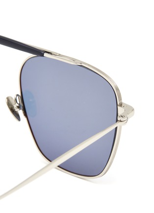 Detail View - Click To Enlarge - AMAVII - Benjamin' Palladium Frame Aviator Sunglasses