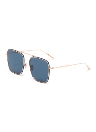 Main View - Click To Enlarge - AMAVII - Vega' Oversized Metal Square Frame Sunglasses