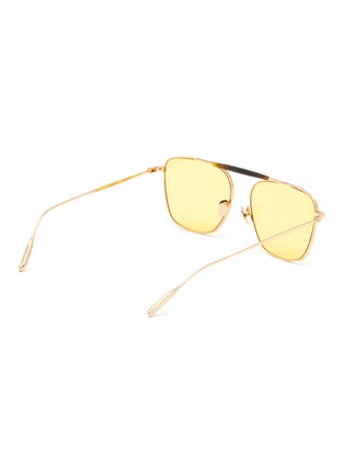 Figure View - Click To Enlarge - AMAVII - Benjamin' 18k Gold Plated Frame Aviator Sunglasses