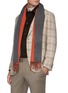 Figure View - Click To Enlarge - JOHNSTONS OF ELGIN - Reversible Contrast Scarf