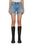Main View - Click To Enlarge - AGOLDE - Parker' Frayed Edge Denim Shorts