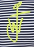  - JW ANDERSON - Logo Embroidered Striped Long Sleeve T-shirt