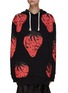 JW ANDERSON - Oversized Strawberry Graphic Print Cotton Hoodie