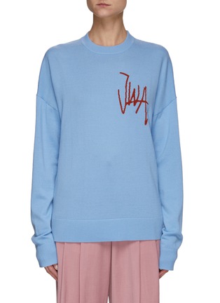 Main View - Click To Enlarge - JW ANDERSON - JWA LOGO CREWNECK SWEATER