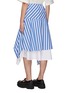 Back View - Click To Enlarge - JW ANDERSON - Drawstring Waist Layered Asymmetric Stripe Midi Skirt