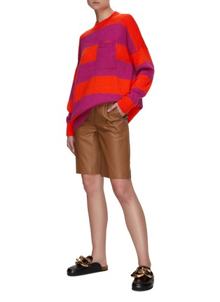 Figure View - Click To Enlarge - JW ANDERSON - Patch Pocket Striped Sweater
