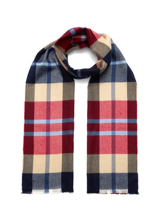 Main View - Click To Enlarge - JOHNSTONS OF ELGIN - Madras Check Scarf
