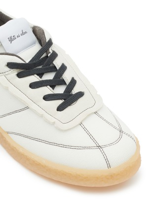 Detail View - Click To Enlarge - MM6 MAISON MARGIELA - INSIDE OUT 6 COURT MESH VEGAN LEATHER SNEAKERS
