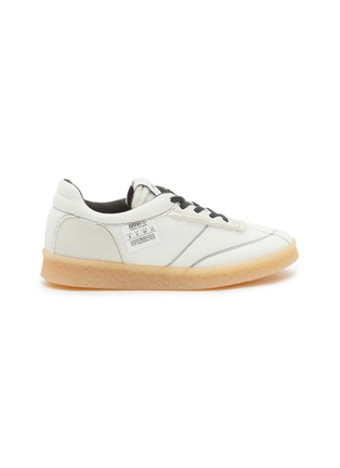 Main View - Click To Enlarge - MM6 MAISON MARGIELA - INSIDE OUT 6 COURT MESH VEGAN LEATHER SNEAKERS