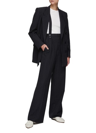 Figure View - Click To Enlarge - ISABEL MARANT - ‘JESSICA’ PINSTRIPE MODERN COSTARD SUIT PANTS