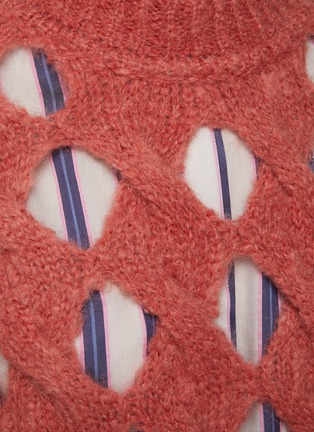  - ISABEL MARANT - ‘Eggie’ Crewneck Cut Out Detail Mohair Sweater