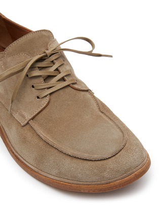 Detail View - Click To Enlarge - ANTONIO MAURIZI - Lace-up Suede Derby Shoes