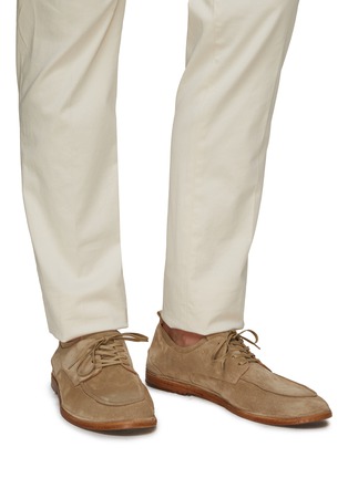 Figure View - Click To Enlarge - ANTONIO MAURIZI - Lace-up Suede Derby Shoes