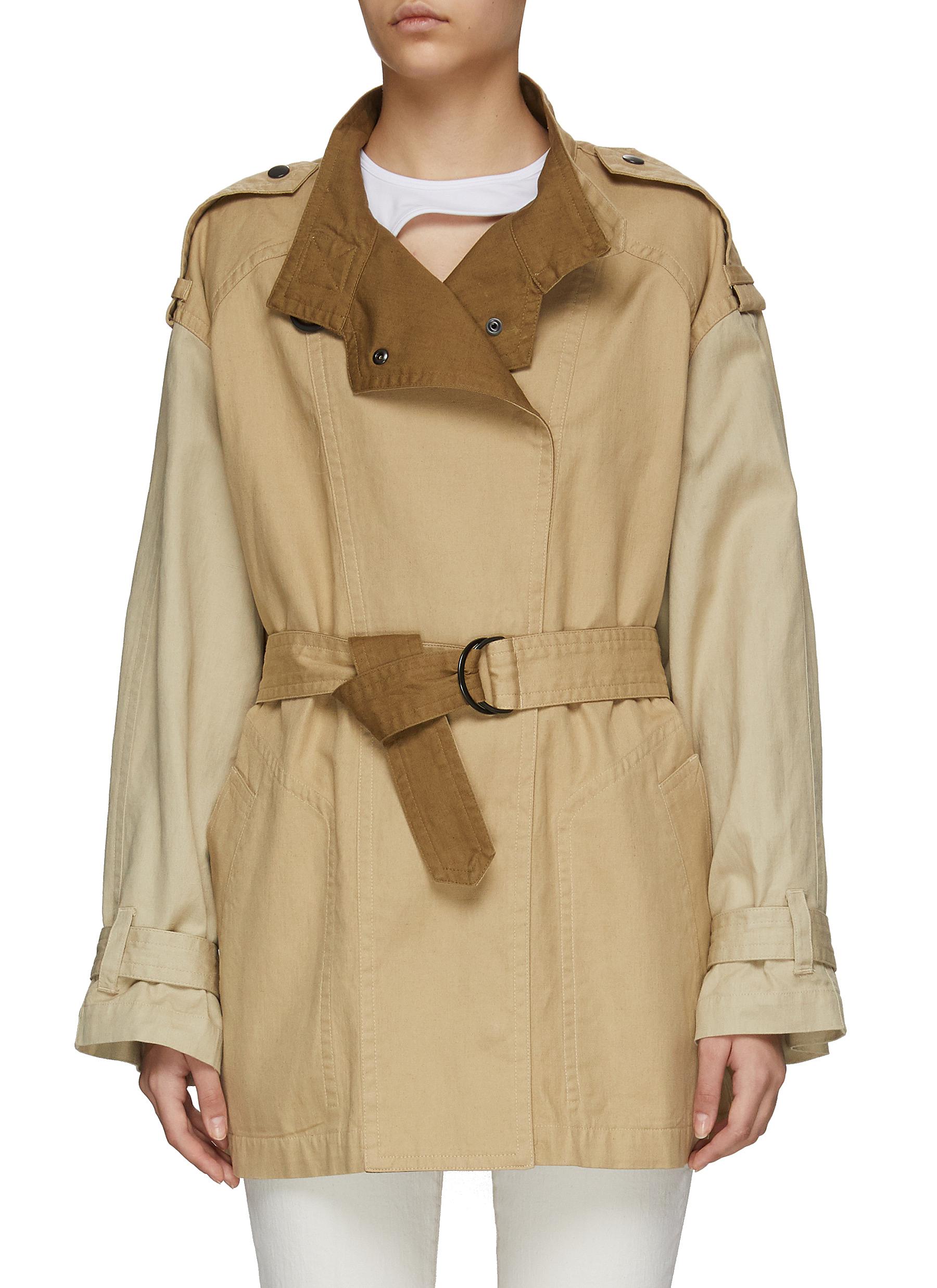 Kelly' Patchwork Short Trench Jacket 