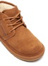 Detail View - Click To Enlarge - UGG - Neumel' Side Zip Rugged Outsole Low Top Suede Kid's Boots