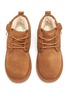 Figure View - Click To Enlarge - UGG - Neumel' Side Zip Rugged Outsole Low Top Suede Kid's Boots