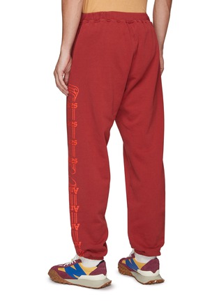 Back View - Click To Enlarge - ARIES - ‘COLUMN’ COTTON JERSEY SWEATPANTS