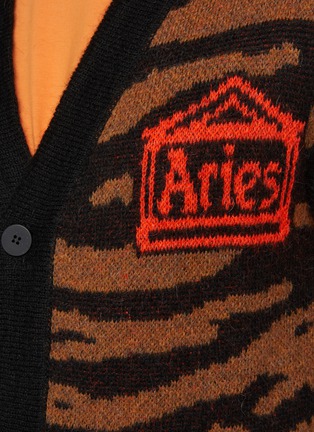  - ARIES - ‘Kurt' tiger stripe jacquard vest