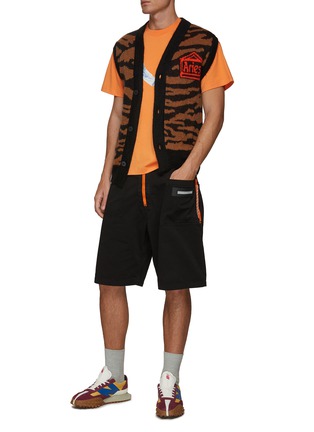 Figure View - Click To Enlarge - ARIES - ‘Kurt' tiger stripe jacquard vest