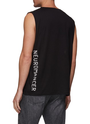 Back View - Click To Enlarge - ARIES - Neuromancer logo print tank top