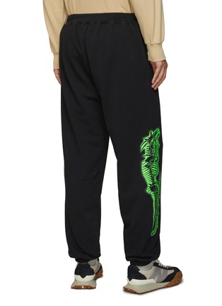 Back View - Click To Enlarge - ARIES - Dragon skeleton cotton sweatpants