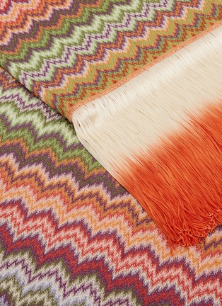 Detail View - Click To Enlarge - MISSONI - PRUDENCE FRINGE EDGE THROW — 156