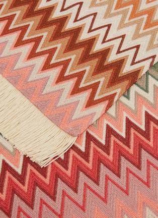 Detail View - Click To Enlarge - MISSONI - MARGOT FRINGED EDGE THROW — 159A