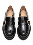 Detail View - Click To Enlarge - STUART WEITZMAN - Piper Superlift' Faux Pearl Buckle Patent Leather Loafers