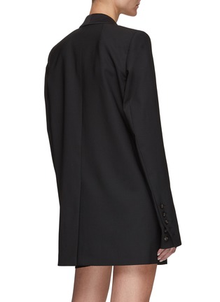 Back View - Click To Enlarge - RICK OWENS  - WALRUS' TUX DOUBLE BREAST BLAZER
