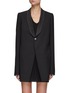 Main View - Click To Enlarge - RICK OWENS  - WALRUS' TUX DOUBLE BREAST BLAZER