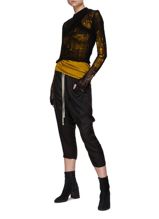 Figure View - Click To Enlarge - RICK OWENS  - BANANA' NET KNIT TOP