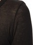 RICK OWENS - RIB LONG SLEEVES FITTED TOP