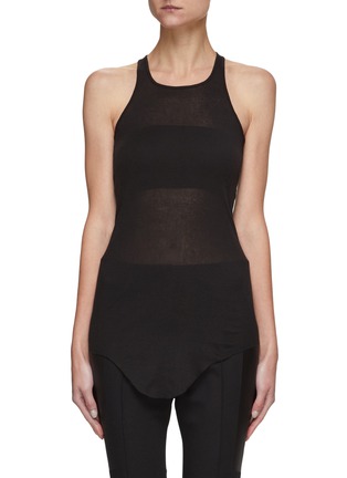 Main View - Click To Enlarge - RICK OWENS  - BASIC HALTER RIB TANK