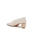  - GRAY MATTERS - ‘Wiggle' Point Tow Sculpted Heel Leather Pumps