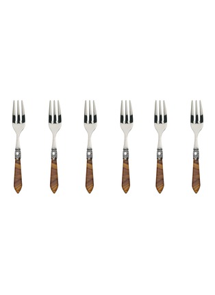 Main View - Click To Enlarge - CASA BUGATTI - Oxford' Tortue Stainless Steel Dessert Forks — Set Of 6