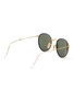 Figure View - Click To Enlarge - RAY-BAN - METAL ARISTA ROUND FRAME MIRROR LENS FOLDABLE SUNGLASSES