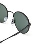 Detail View - Click To Enlarge - RAY-BAN - METAL ROUND FRAME BLACK LENS SUNGLASSES