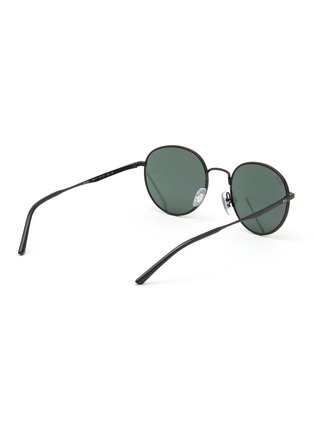 Figure View - Click To Enlarge - RAY-BAN - METAL ROUND FRAME BLACK LENS SUNGLASSES