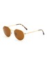 RAY-BAN - METAL ROUND FRAME GRADIENT LENS SUNGLASSES