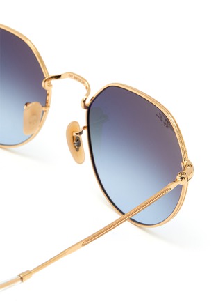Detail View - Click To Enlarge - RAY-BAN - METAL ROUND FRAME GRADIENT LENS SUNGLASSES